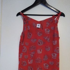 BLOUSE Cabi  Size and S and color Red and White